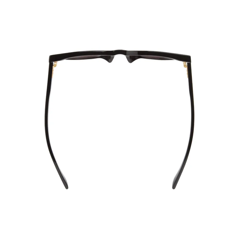 Bottega Veneta Recycled Acetate Ester Round Sunglasses Women's Black-2
