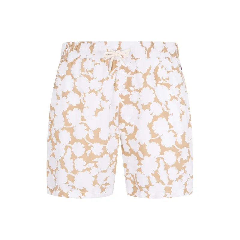 Tommy Hilfiger Casual Shorts Men's White Khaki Print-0