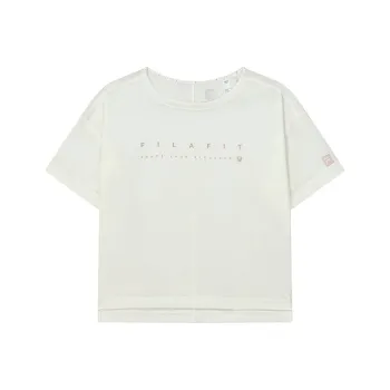 FILA Drop Shoulder Sleeve T Shirt Women's Natural White