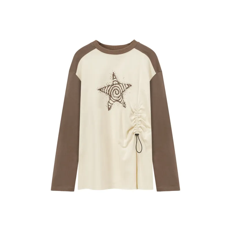NO ONE ELSE Raglan Sleeve T Shirt Women's Ecru-0