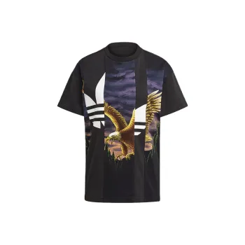 Adidas Originals Drop Shoulder Sleeve T Shirt Women's Black