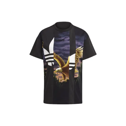 Adidas Originals Drop Shoulder Sleeve T Shirt Women's Black