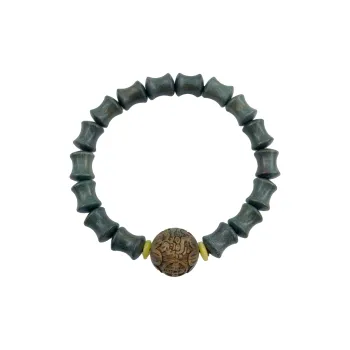 ERXI Green Sandalwood Wooden Bracelets Unisex