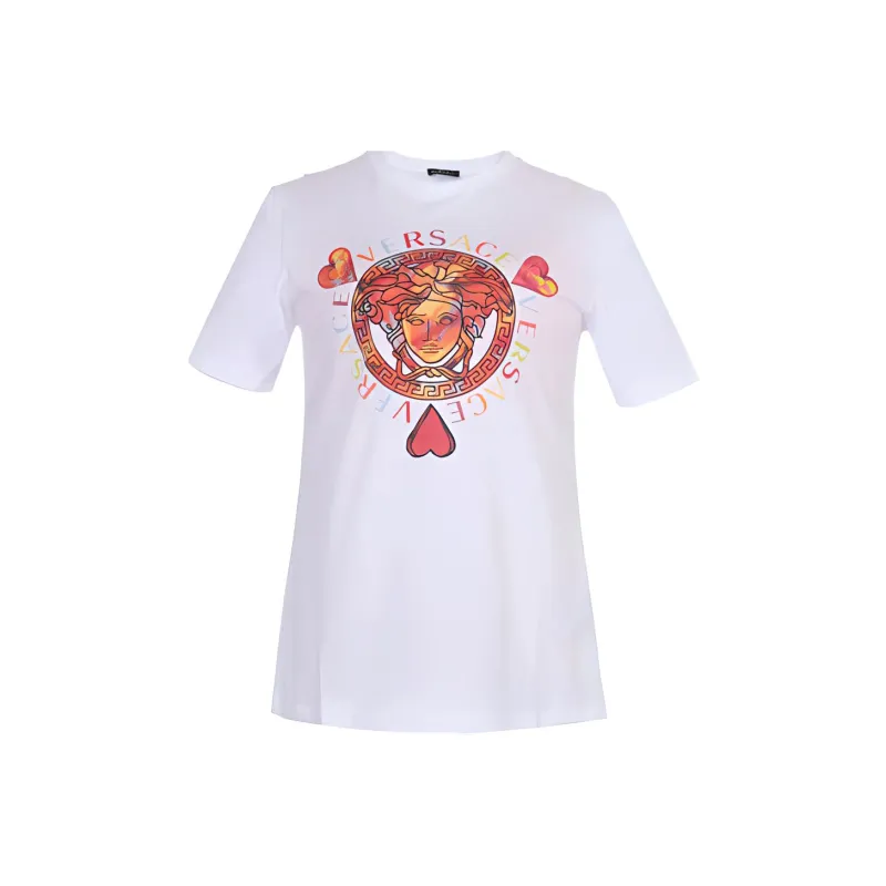 FANSIZHE VERSACE T Shirt Women's White-0