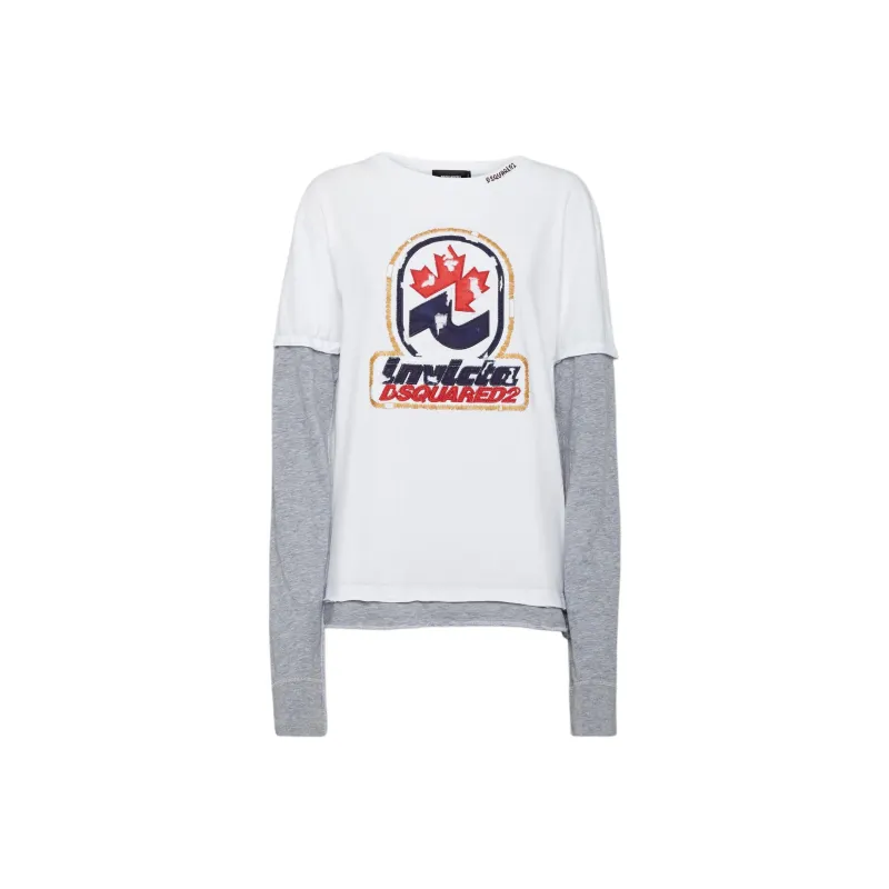 DSQUARED 2 X Invicta Logo Embroidered Layered T Shirt-0