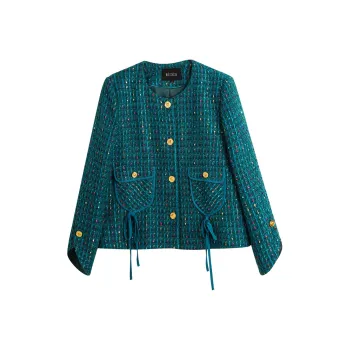 Olrain Crop Tops Women's Turquoise