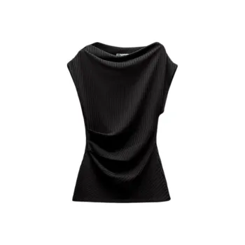 ZARA Tank Tops Women's Black