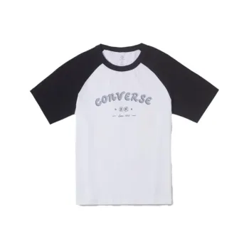 Converse Raglan Sleeve T Shirt Women's Black White