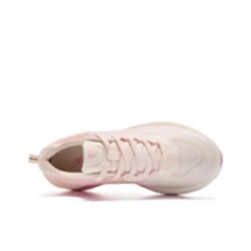 QIAODAN Anti-Slip Wear-Resistant Low-Top Casual Running Shoes Women's Pink-3