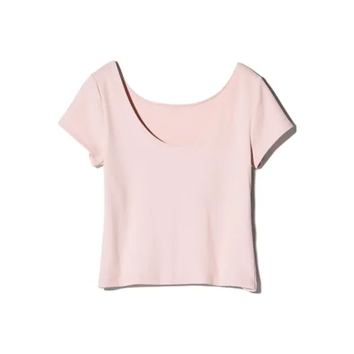 UNIQLO T Shirt Women's Pastel Pink