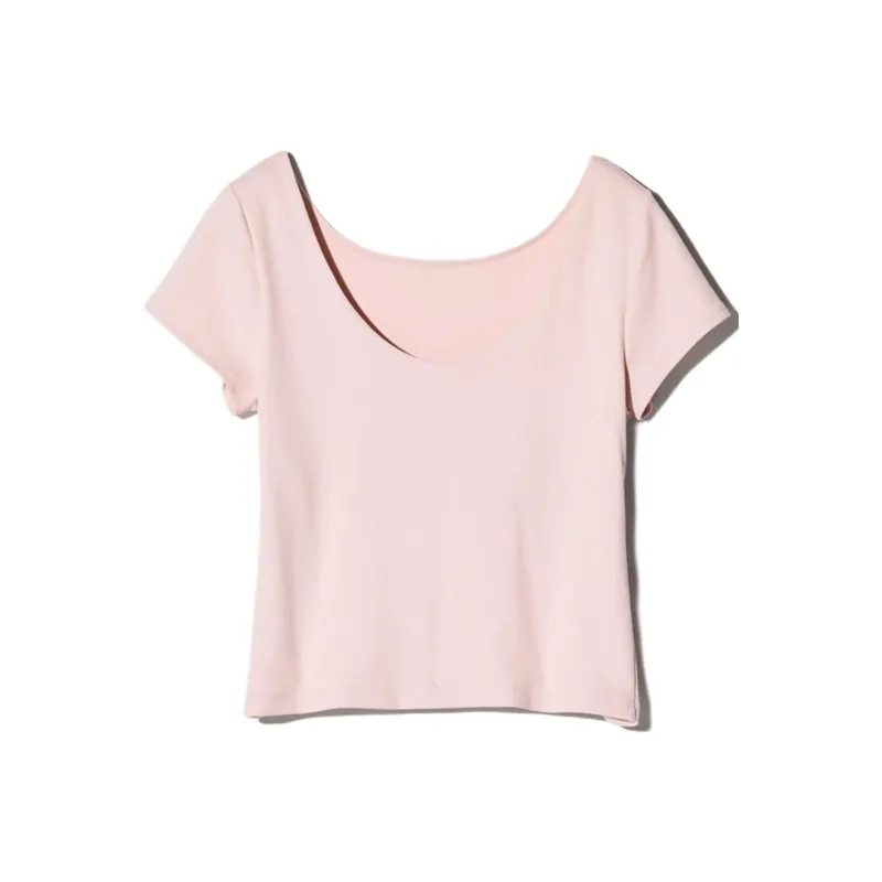 UNIQLO T Shirt Women's Pastel Pink-0