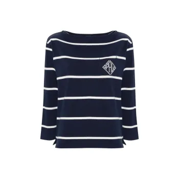 Polo Ralph Lauren Logo embroidered Striped T shirt