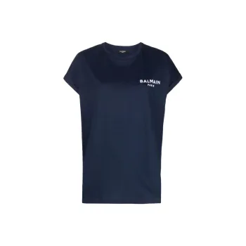 BALMAIN SS22 T Shirt Women's Blue