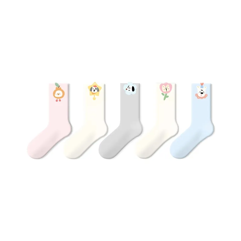 JKN Mid Calf Socks Women's 5 Pack-5