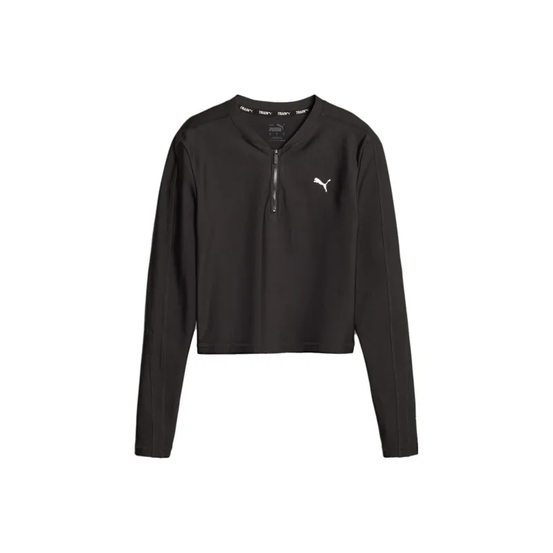 PUMA TEAM FIT Eversculpt Training Quarter Zip Women's T Shirt Women's Black-0