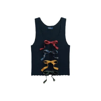 Polo Ralph Lauren Tie-front Linen-blend Tank Top