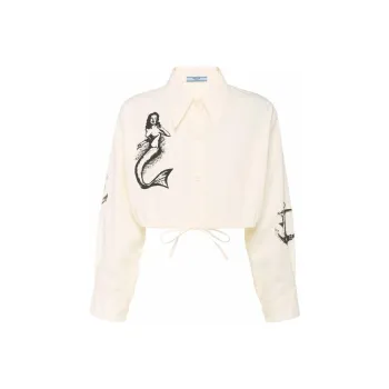 PRADA Crop Tops Women's White