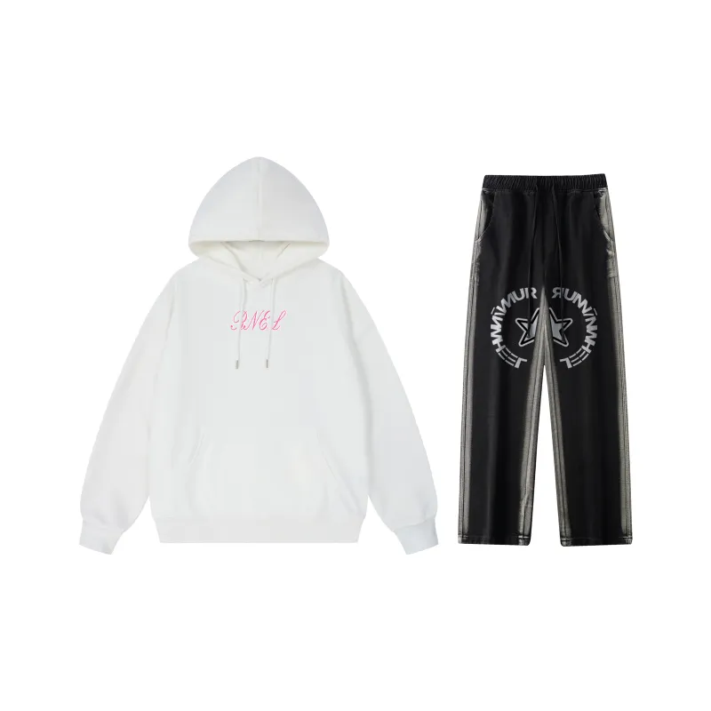 RUNNINWHEEL Sweatshirt Sets Unisex-7