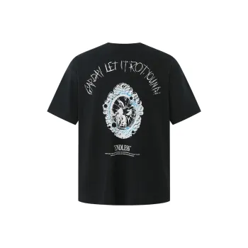 CHINISM T Shirt Unisex Washed Black