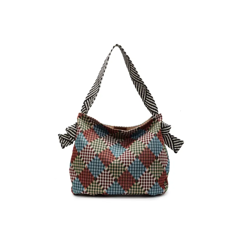 Homeboisportclub Fabric Tote Bag, Shopping Bag, Shoulder Bag Women's Multicolor-6