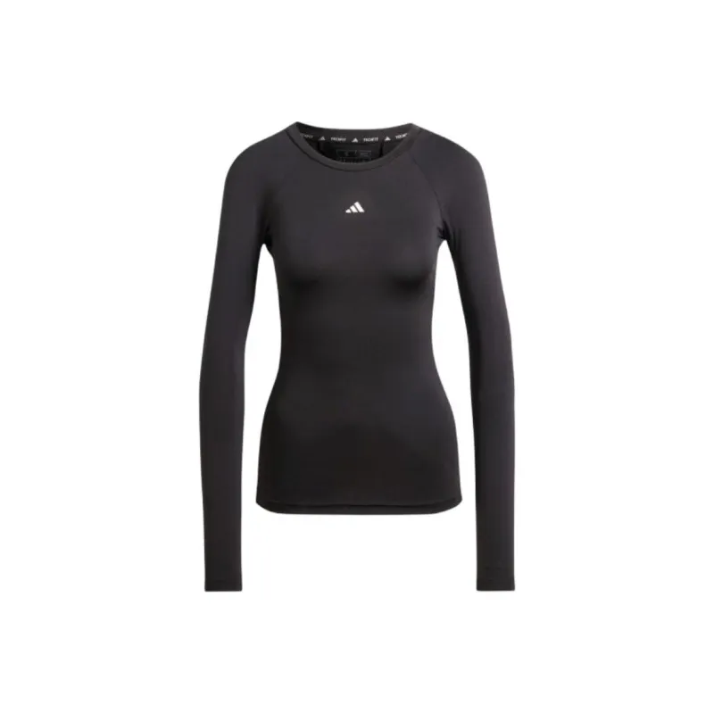 Adidas Women's Techfit Long Sleeve Long Sleeve Top Black-0