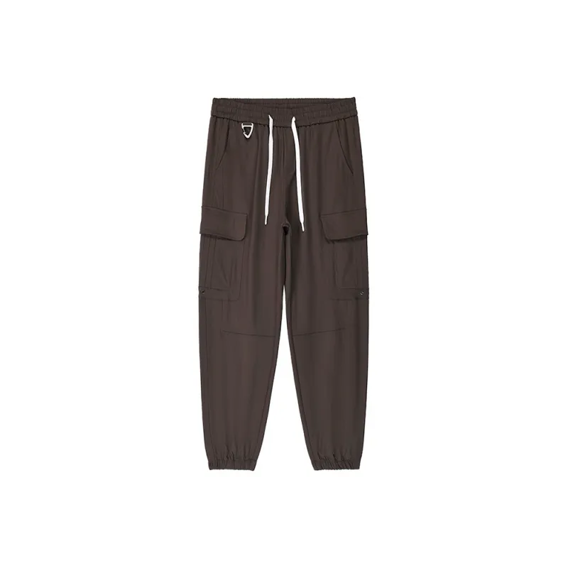 Jeep Casual Pants Unisex Coffee-0
