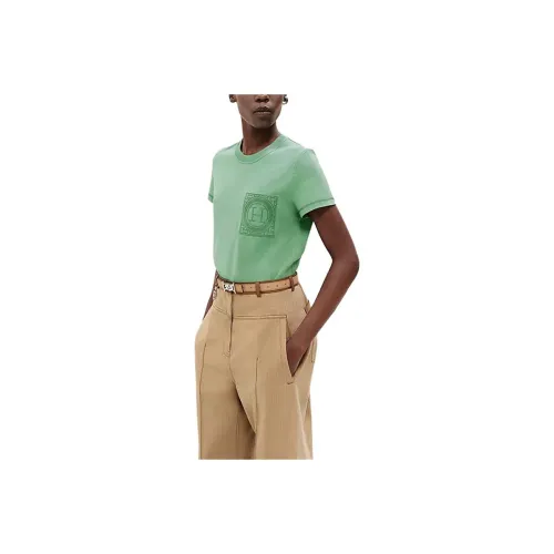 HERMES Regular T-Shirt Women's Opal Green
