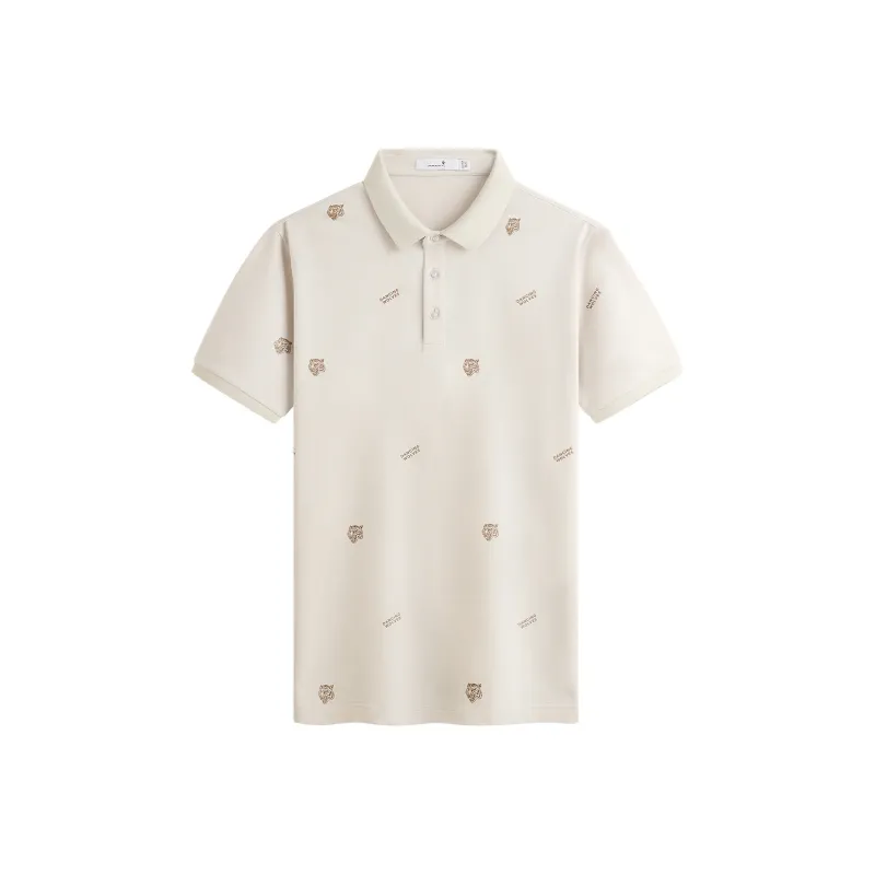 Dance With Wolves Polo Shirt Men's Khaki-0
