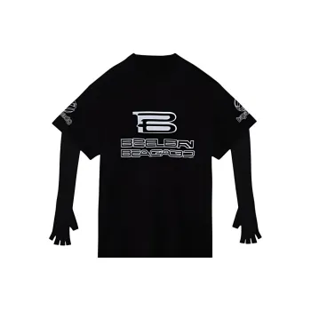 Balenciaga Uv Sleeves T Shirt 'Washed Black/White'