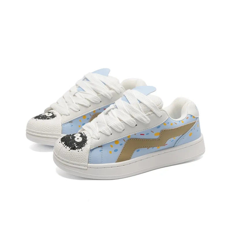 OAOQ Abrasion Resistant Lightweight Breathable Height Increasing Low Top Skateboard Shoes Unisex-3