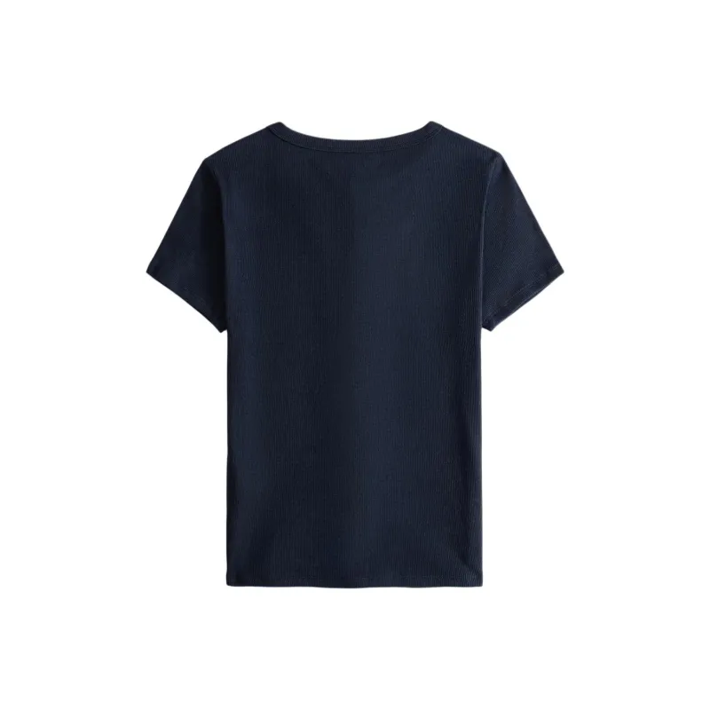 Abercrombie＆Fitch T Shirt Women's Navy Blue-1