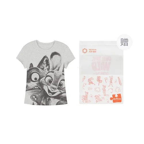 NEIWAI x Disney T Shirt Women's Untamed Heather Gray