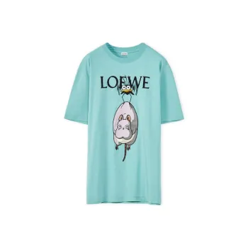 LOEWE x QIANYUQIANXUN LIANMINGKUAN T Shirt Women's Turquoise
