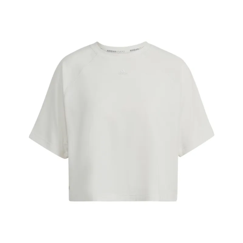 Adidas Crop Tops Women's Gray White-0
