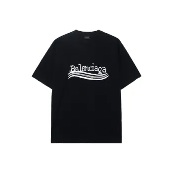 Balenciaga Hand Drawn Political Campaing Tee Black