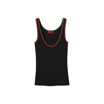 GUCCI Web Tank Top 'Black'