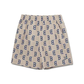 MLB Red Sox Sports Shorts Unisex Light Beige