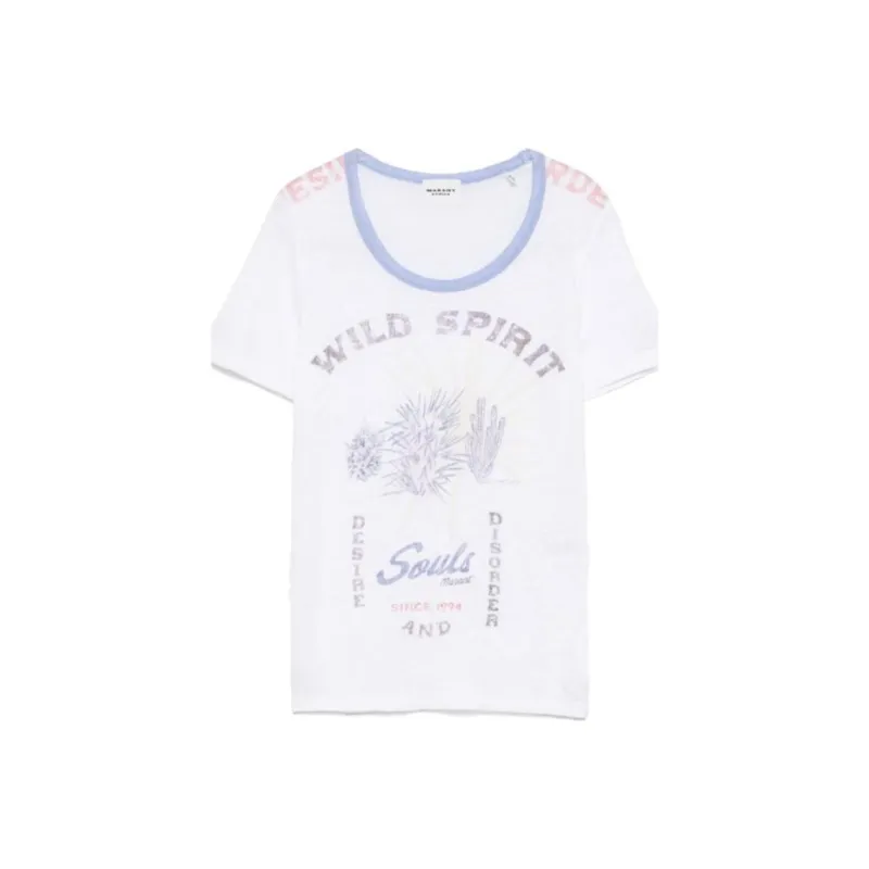 ISABEL MARANT ETOILE Graphic Printed Crewneck T Shirt-0