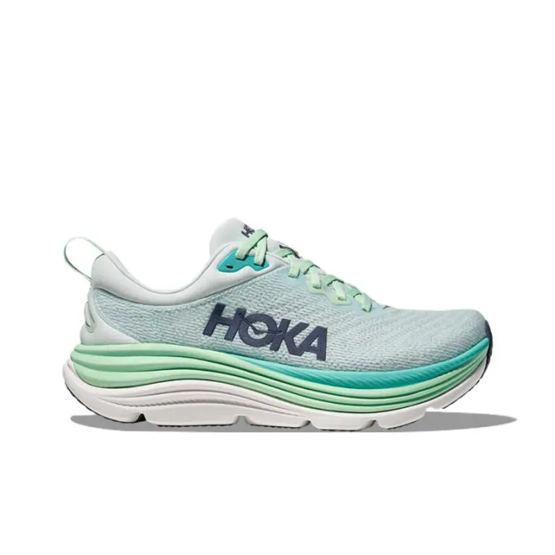 HOKA ONE ONE Gaviota 5 Cushioning, Wear Resistant Low Top Running Shoes Women's Fresh Green-1