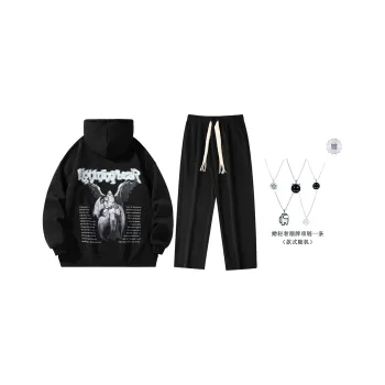 LIGHTNING BEAR Sweatshirt Sets Unisex