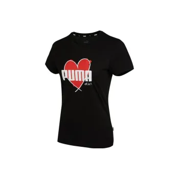 PUMA Set in Sleeve T Shirt Women's Black