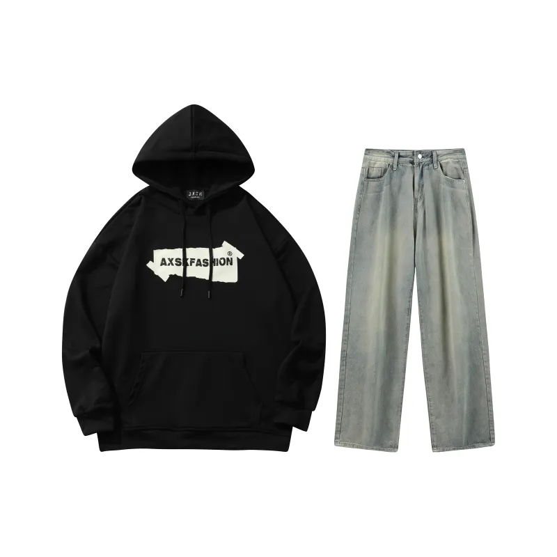 A.X.S.K Sweatshirt Sets Unisex-0