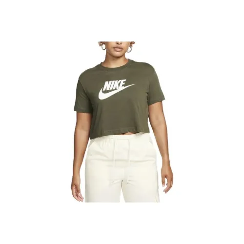Nike T-Shirts Women's Olive