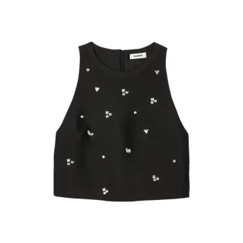 Sandro Rhinestone embellished Tank Top