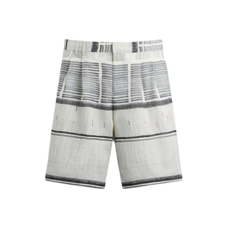 ZARA Casual Shorts Men Gray-0
