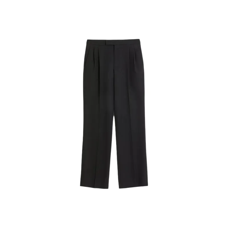 Valentino Pleated Straight Leg Pants-0