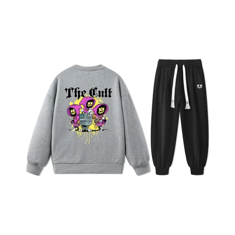 CULT OF INDIVIDUALITY Sweatshirt Set Unisex-5