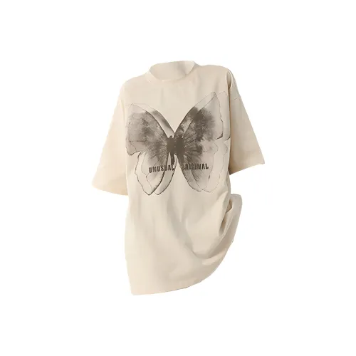 Ning Cai Yuer T Shirt Women's Apricot