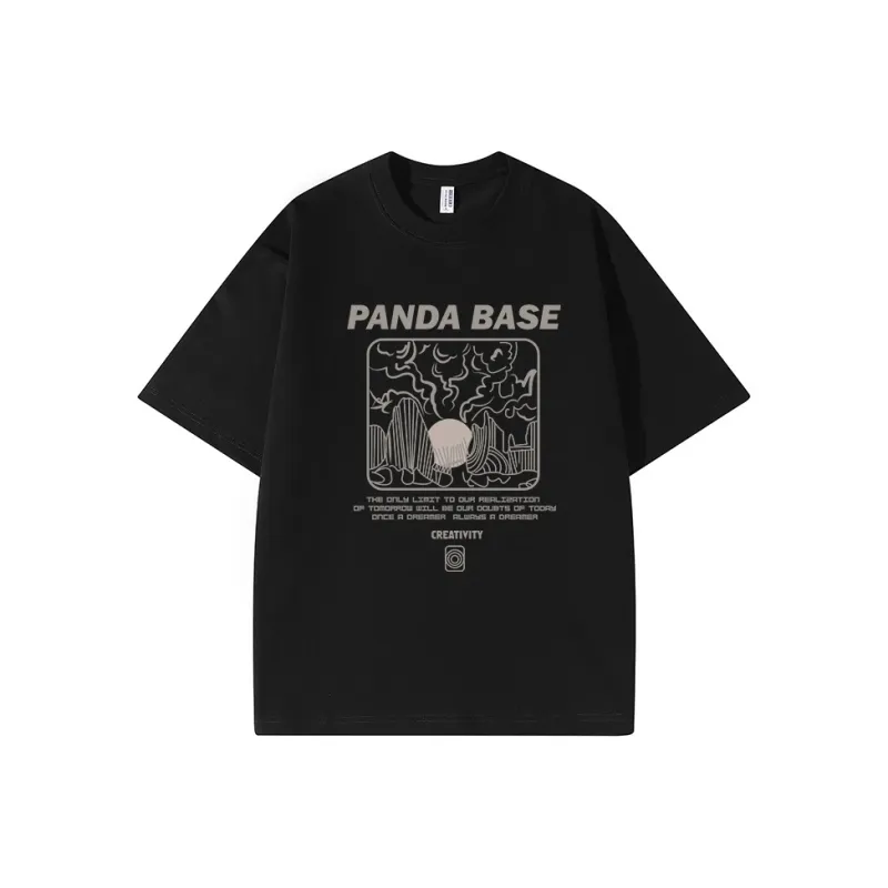 PANDA BASE T Shirts Unisex-4