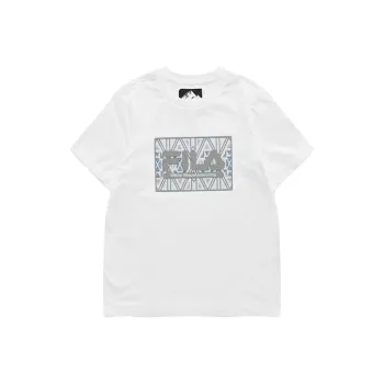 White Mountaineering X FILA FUSION FILA FUSION Hakusan L Collaboration Collection T Shirts Women's Standard White